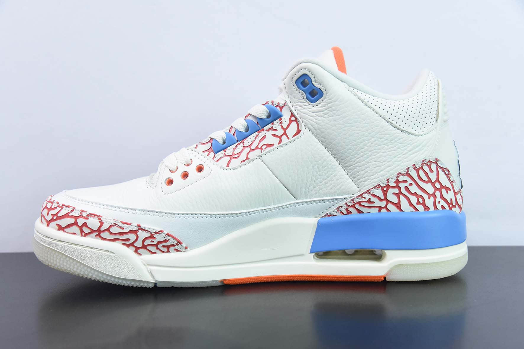 乔丹Air Jordan 3 Mr. Triple Double PE AJ3威斯布鲁克三双先生白红蓝爆裂纹复古文化篮球鞋纯原版本 货号:CK9246-991