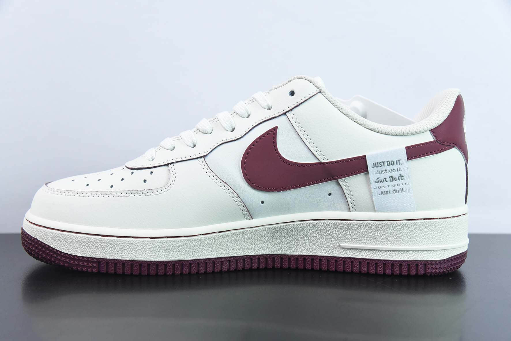 耐克Nike Air Force 1'07 Low “Lafite” 拉菲酒红小勾空军一号低帮休闲板鞋纯原版本 货号:FB1839-215