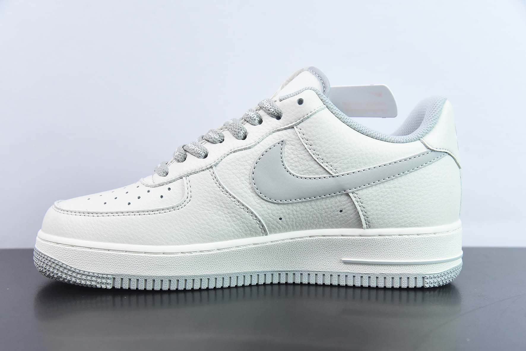 耐克Nike Air Force 1 Low supreme联名白灰空军一号低帮休闲板鞋纯原版本 货号:SU0220-007