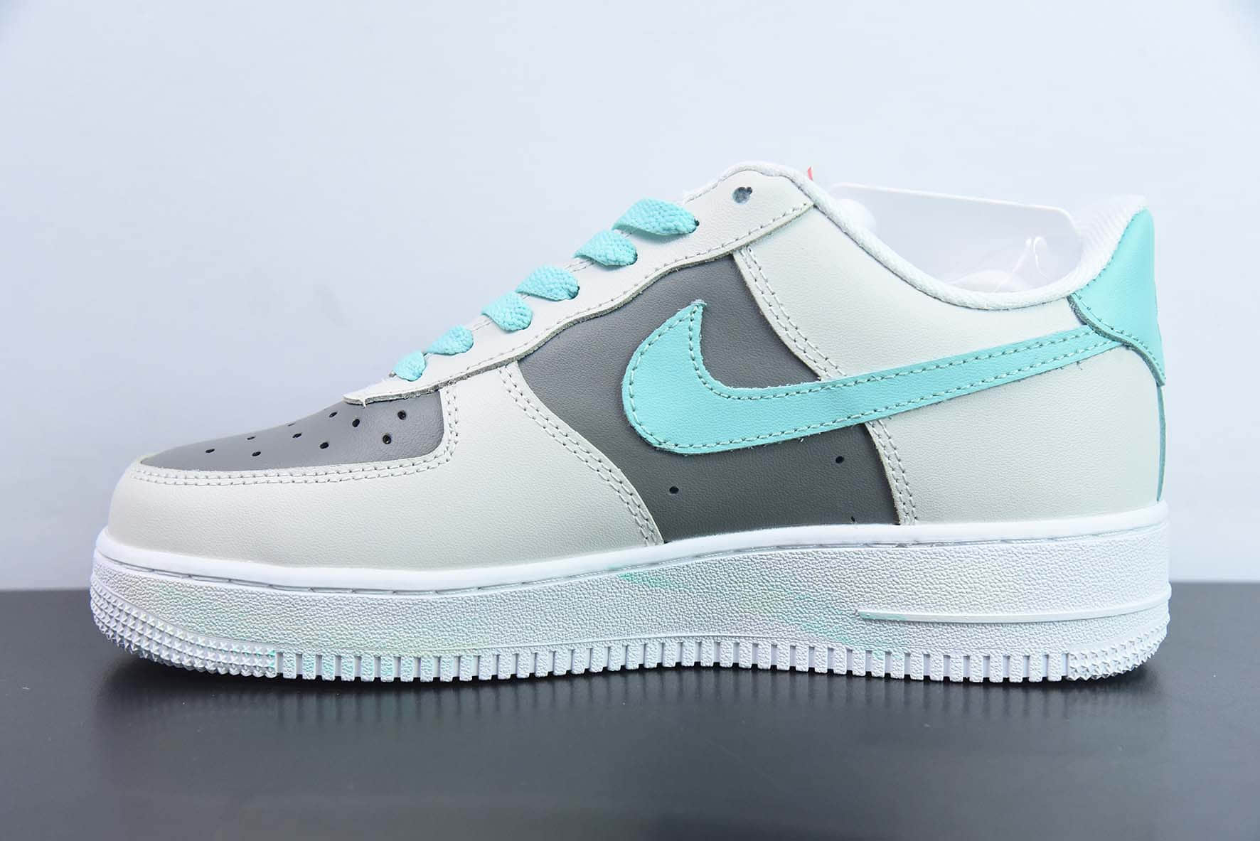 耐克Nike Air Force 1 灰蓝爱心空军一号低帮运动休闲板鞋纯原版本 货号:DD8959-100