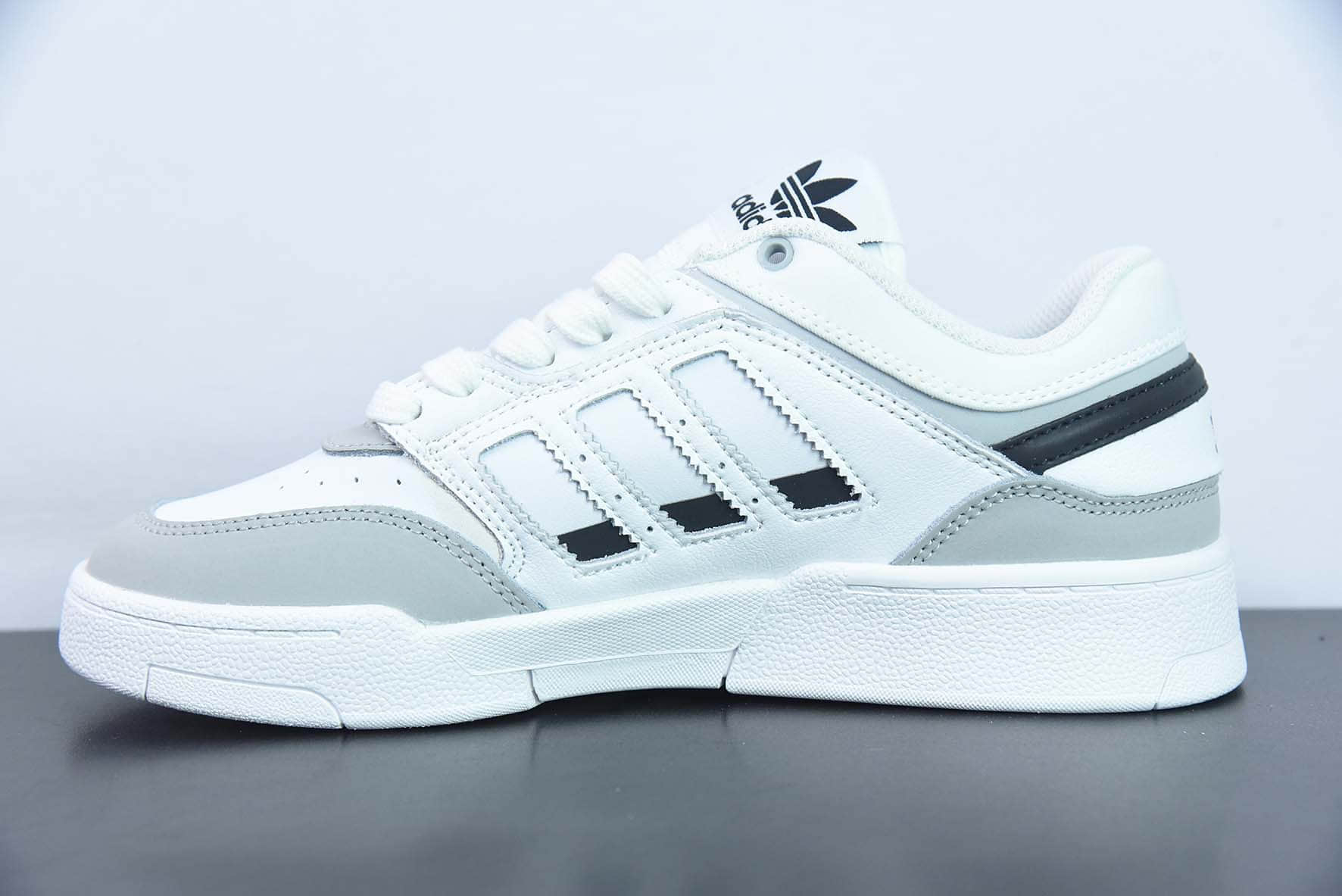 阿迪达斯Adidas Originals Drop Step XL Low 三叶草新款白灰篮球风校园休闲运动板鞋纯原版本 货号:GV9294