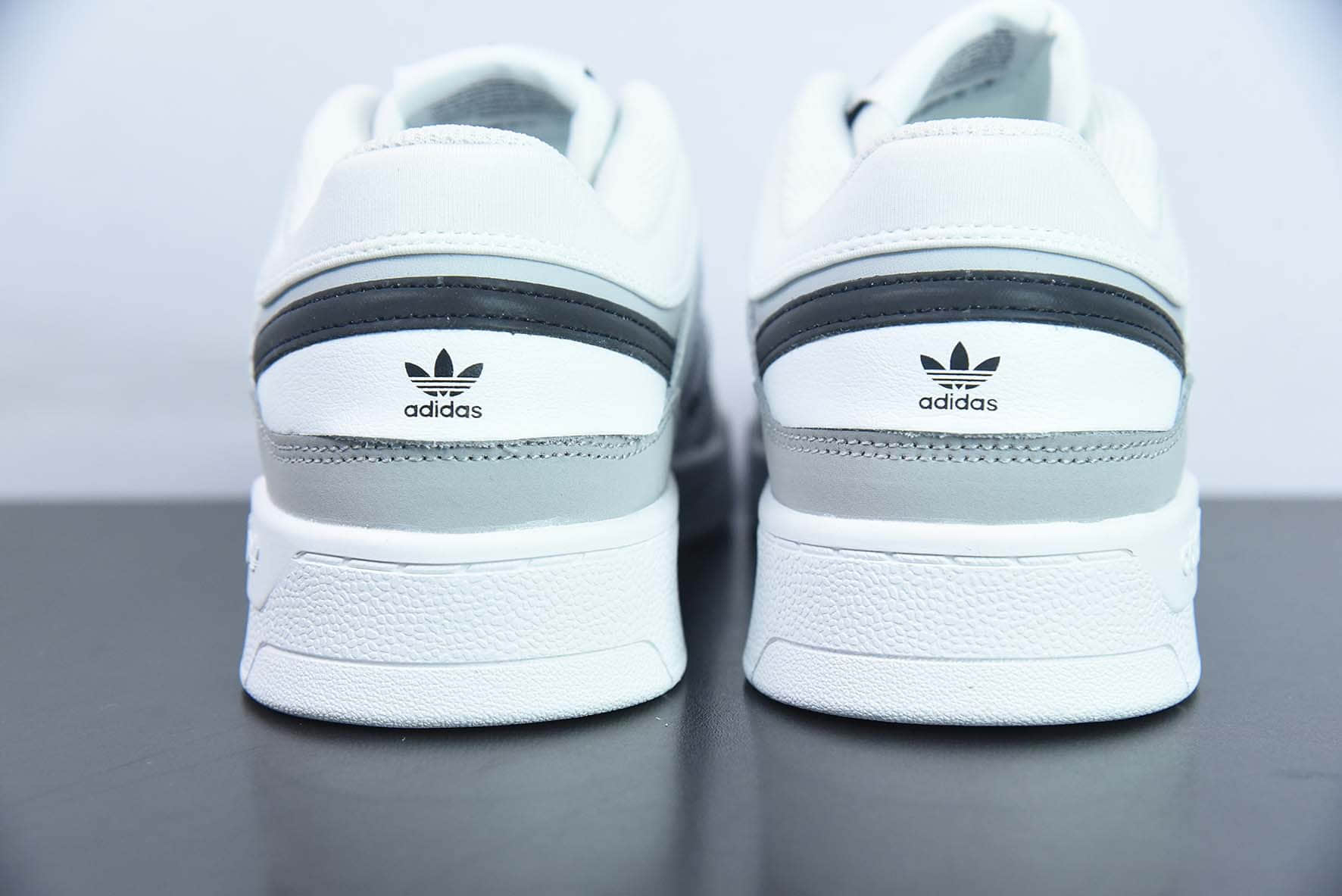 阿迪达斯Adidas Originals Drop Step XL Low 三叶草新款白灰篮球风校园休闲运动板鞋纯原版本 货号:GV9294