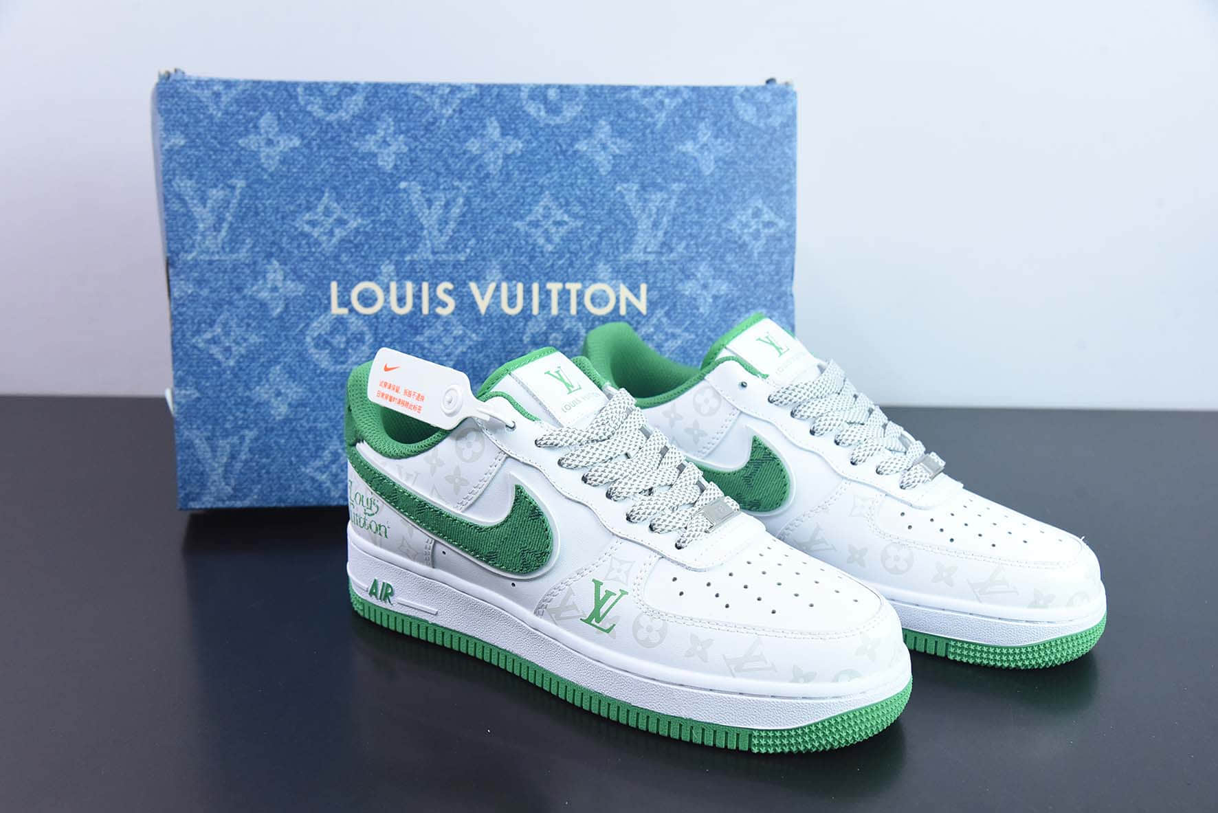 耐克NIke Air Force 1 '07 Low “LV联名暗夜精灵--绿牛仔”空军一号低帮休闲板鞋纯原版本 货号:CV0670-400