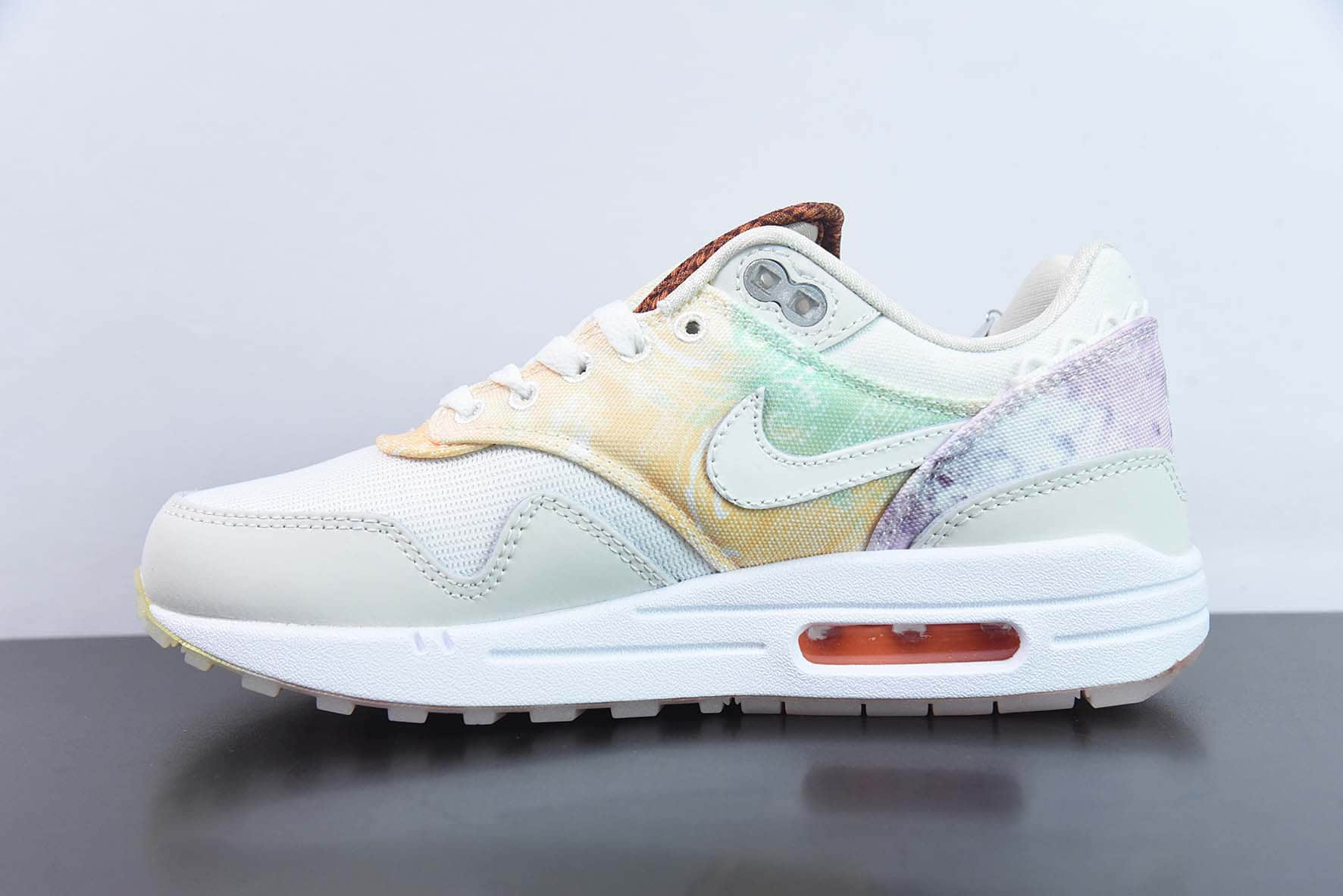 耐克NIKE Air Max 1 '87 白扎染女子跑步休闲运动鞋纯原版本 货号:FJ7734-101