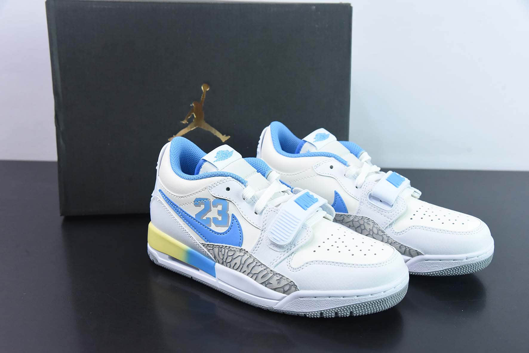 乔丹Air Jordan Legacy 312 Low AJ312 白蓝23爆裂纹复古篮球鞋纯原版本 货号:FJ7223-141