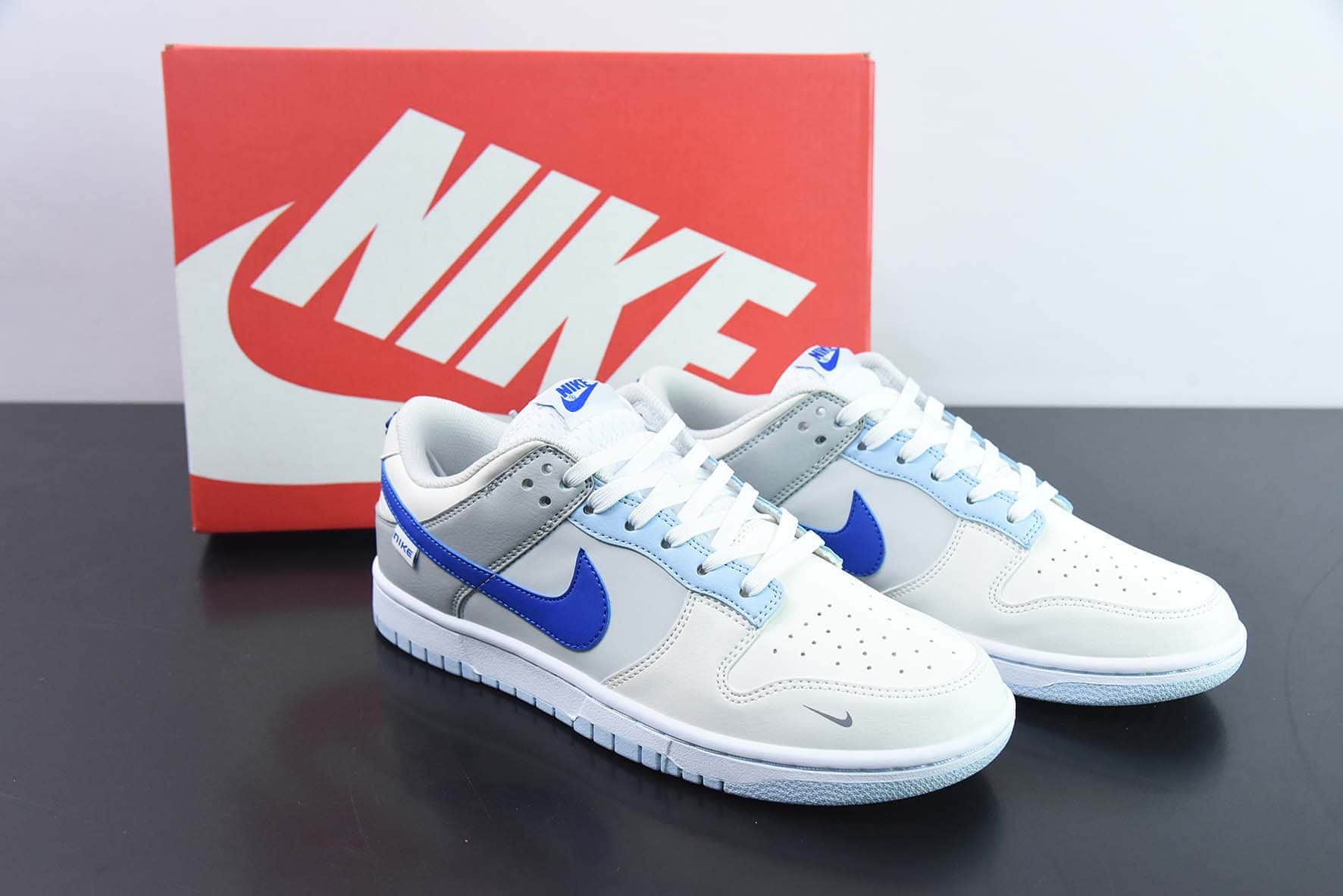 耐克Nike Dunk Low “Ivory Hyper Royal” 海盐蓝SB低帮休闲滑板鞋纯原版本 货号:FB1843-141