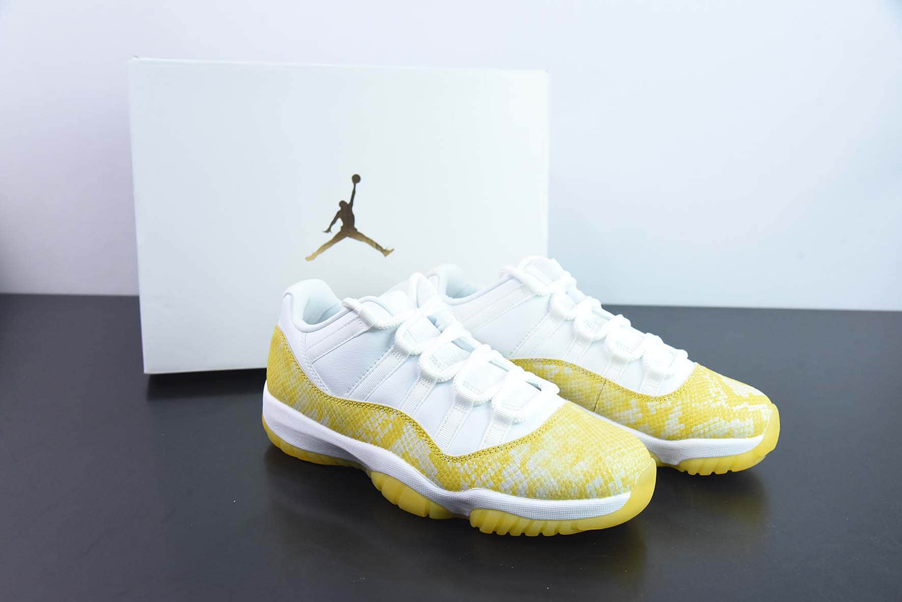 乔丹Air Jordan 11 Low Yellow SnakeskinAJ11 复刻黄色蛇纹低帮实战篮球鞋纯原版本 货号：AH7860-107 
