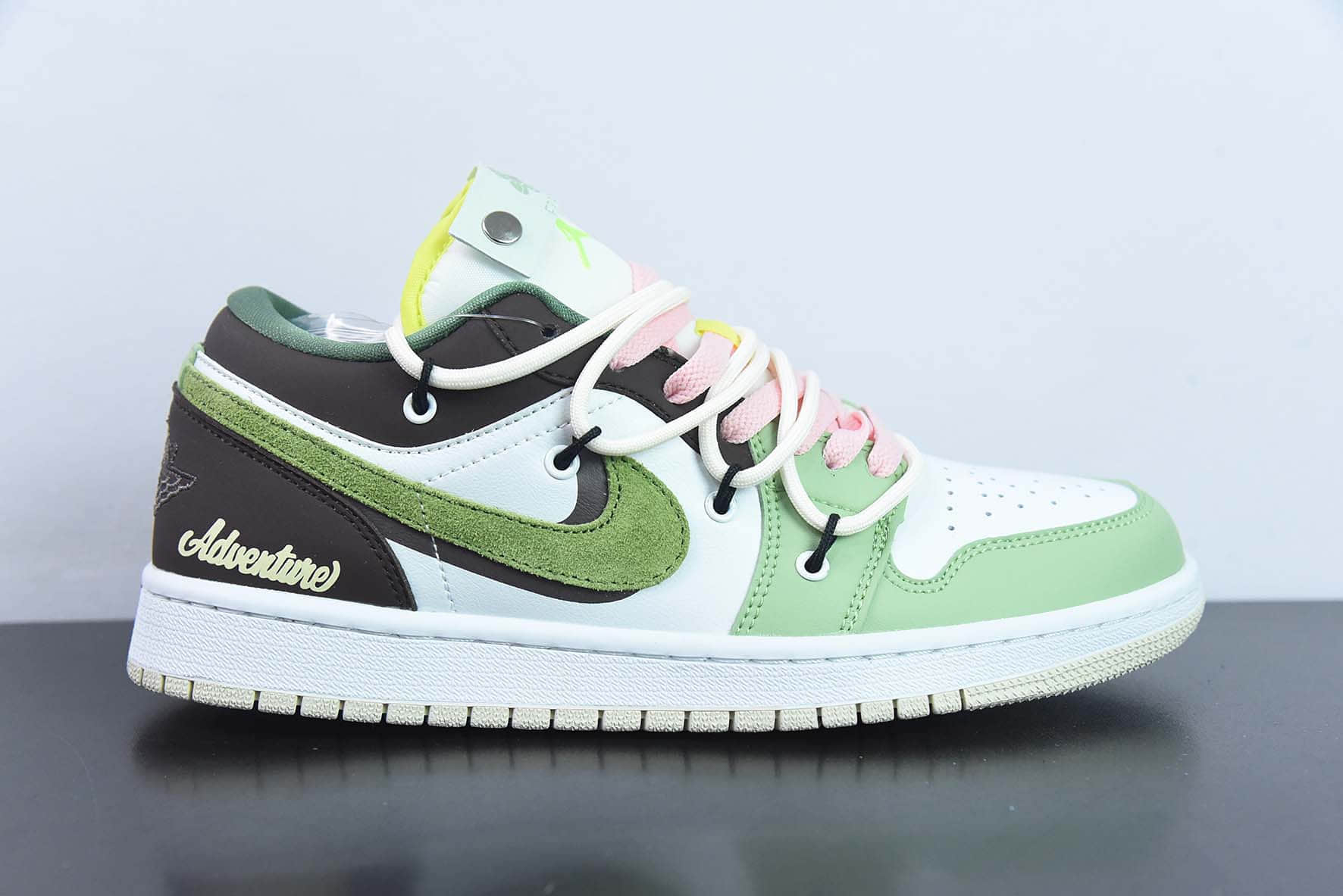 乔丹Air Jordan1 Low AJ1薄荷奶绿解构绑带低帮经典复古文化休闲运动篮球鞋纯原版本 货号：FD9906-131