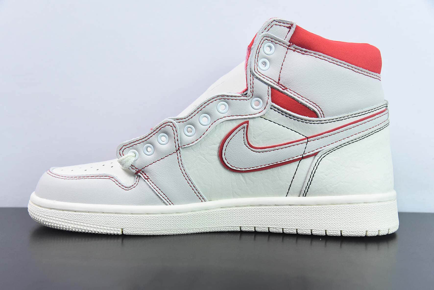 乔丹Air Jordan 1 Retro PhantomAJ1白红兔八哥高帮复古文化篮球鞋纯原版本 货号:555088-160