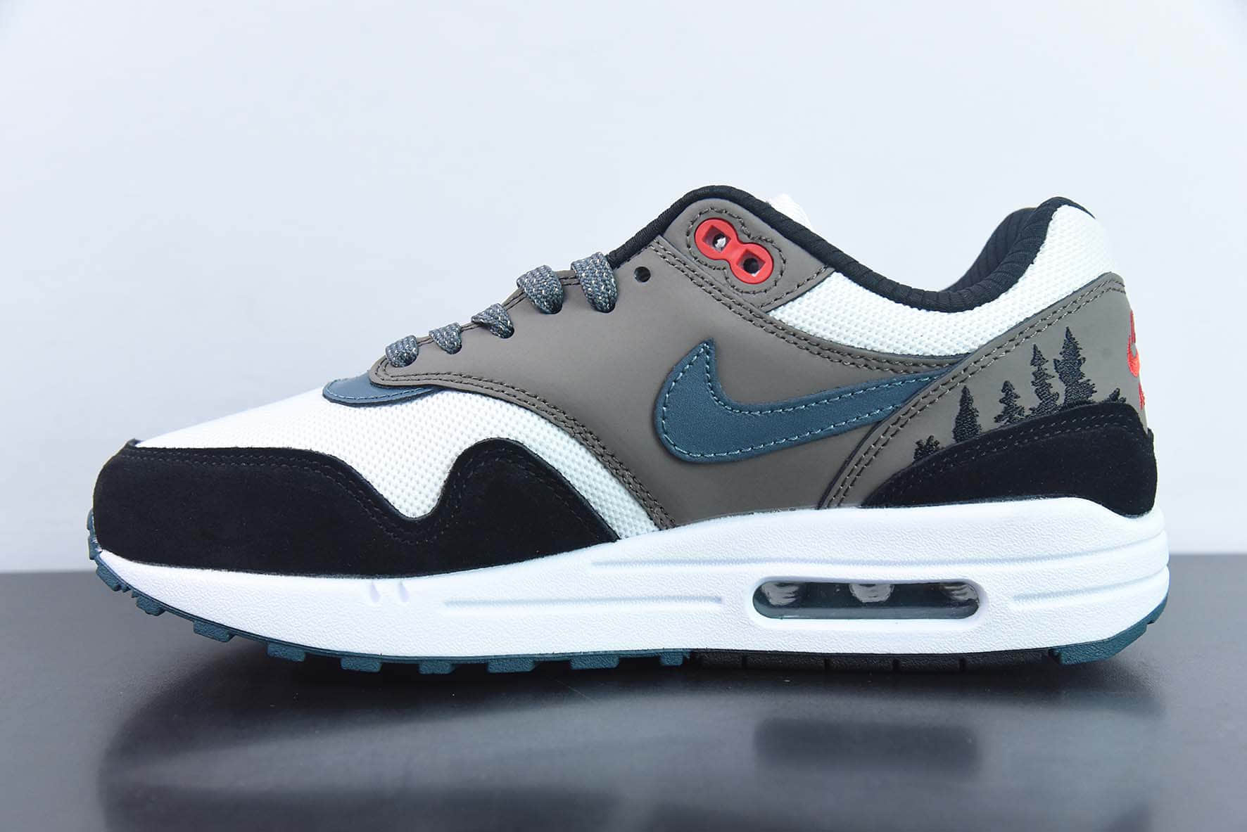 耐克Nike Air Max 1 PremiumSlate Blue初代黑白灰湖水绿复古气垫百搭休闲运动慢跑鞋纯原版本 货号：FJ0698-100 