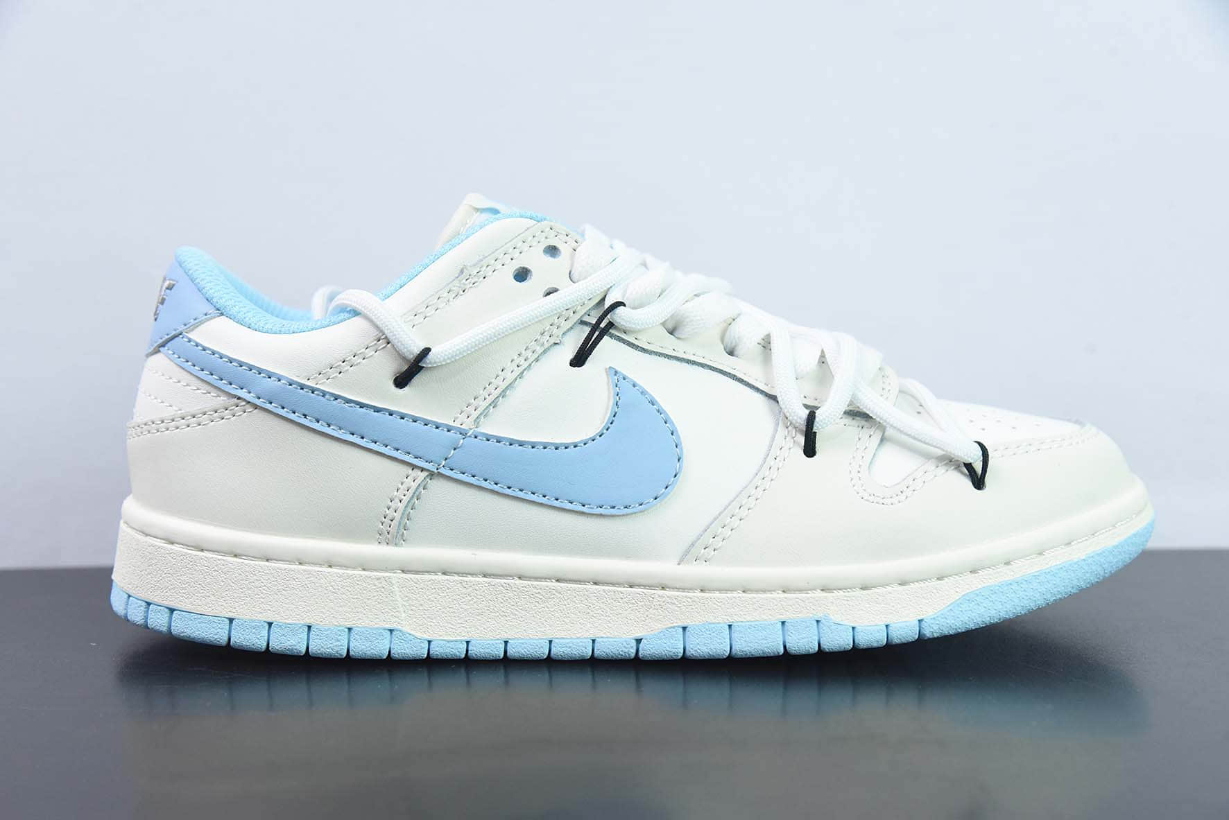 耐克Nike SB Dunk Low牛奶蓝解构抽绳SB低帮休闲滑板鞋纯原版本 货号:DN1431-001