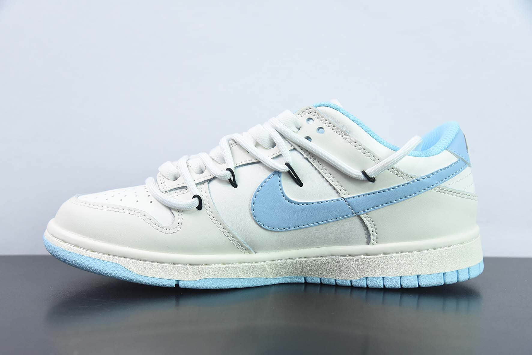 耐克Nike SB Dunk Low牛奶蓝解构抽绳SB低帮休闲滑板鞋纯原版本 货号:DN1431-001