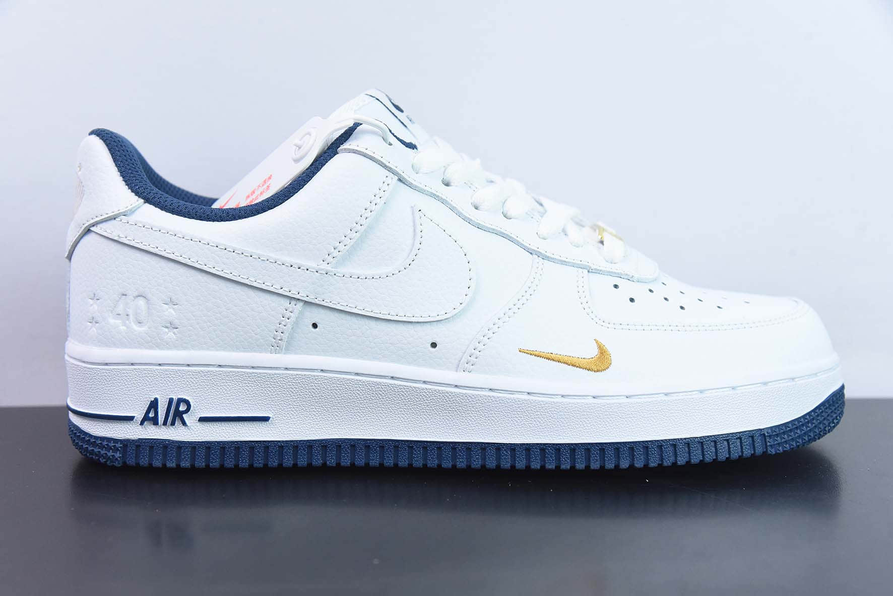 耐克Nike Air Force 1‘07 Low 深蓝小勾 40周年星星空军一号低帮休闲板鞋纯原版本 货号:DD1225-006