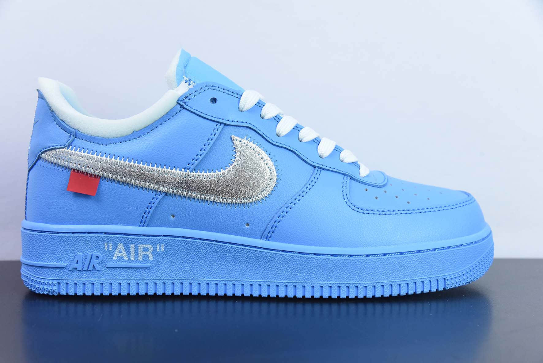 耐克Nike OW x NK AF1 MCA蓝色艺术馆联名空军一号低帮运动板鞋纯原版本 货号:CI1173-400
