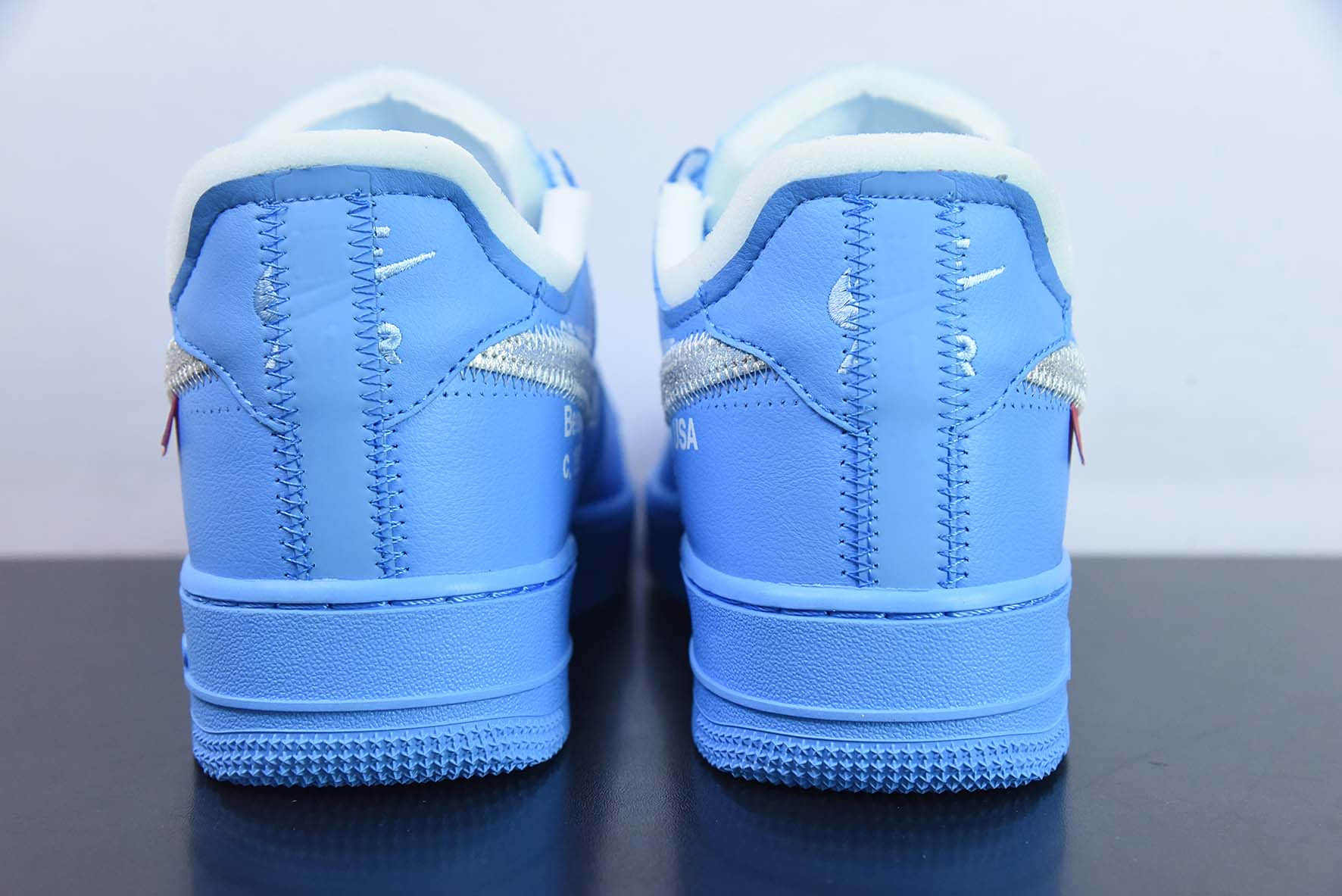 耐克Nike OW x NK AF1 MCA蓝色艺术馆联名空军一号低帮运动板鞋纯原版本 货号:CI1173-400