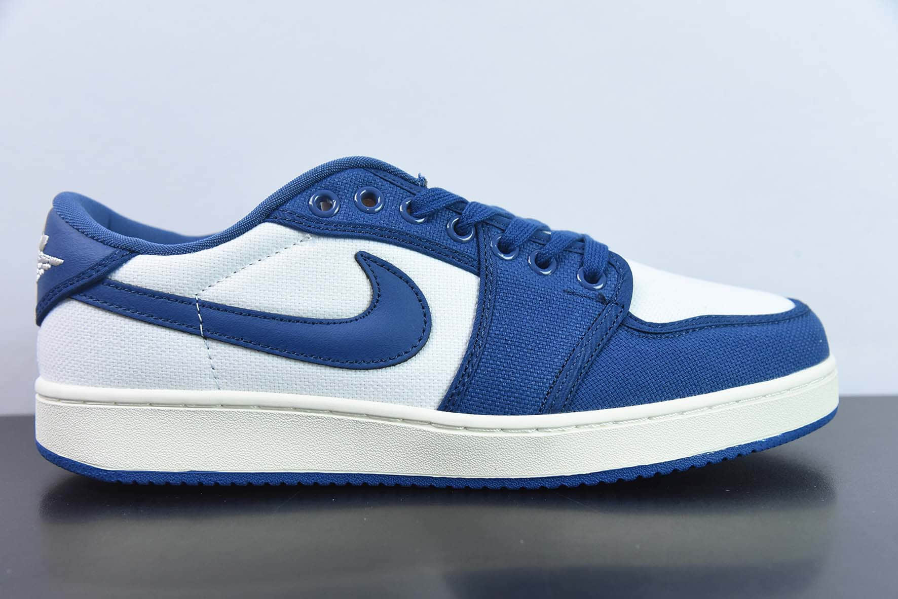 乔丹Air Jordan 1 KO LowDark Royal Blue AJ1肯塔基白蓝低帮复古文化篮球鞋纯原版本 货号:DX4981-103