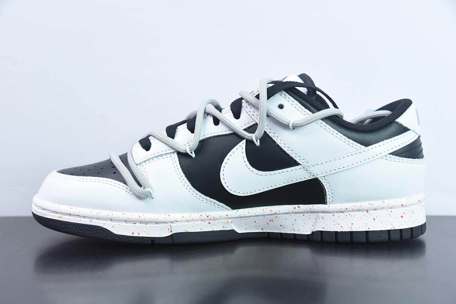 耐克Nike SB Dunk Low 解构活力三钩黑白灰SB低帮休闲滑板鞋纯原版本 货号:FD4623-139