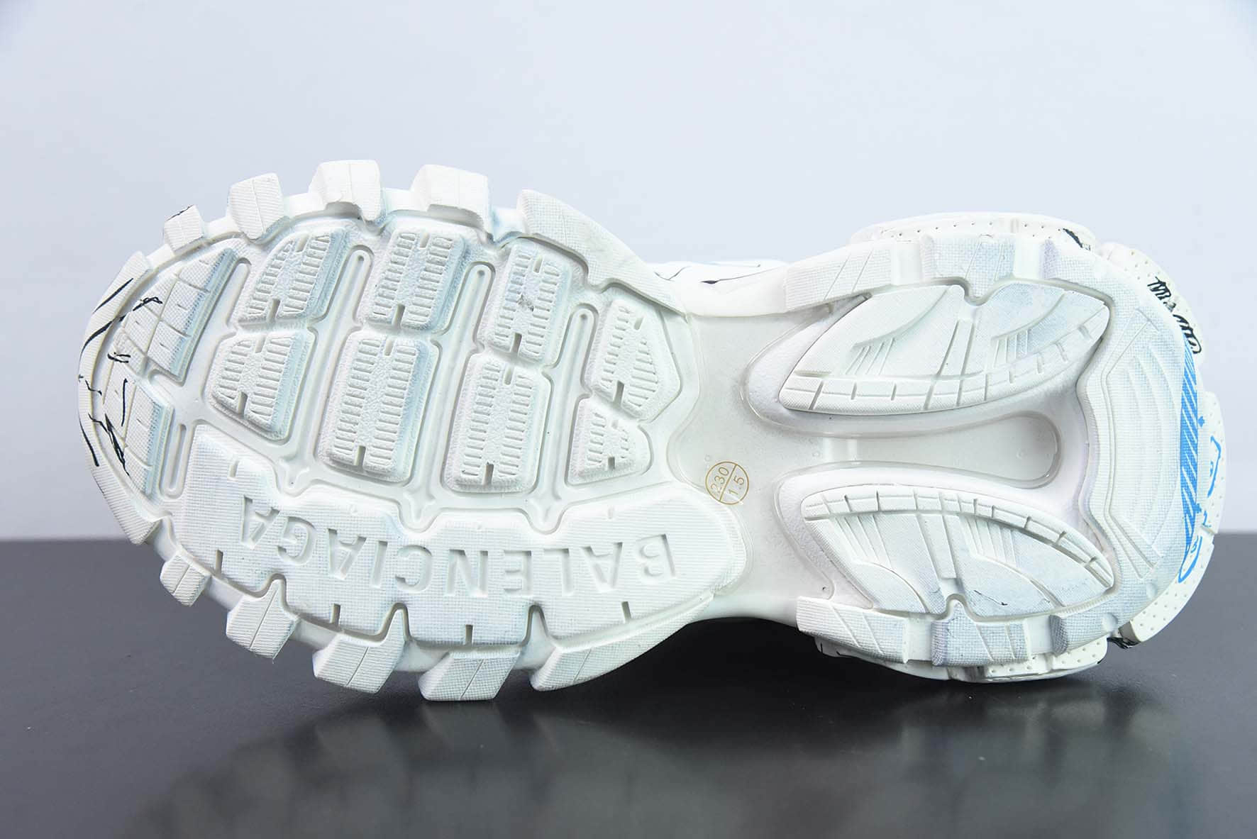 巴黎世家Balenciaga3.0 Track.2 Open Sneaker 巴黎世家3.0白蓝黑三代户外老爹鞋纯原版本 货号:542023 W3SRA 9014