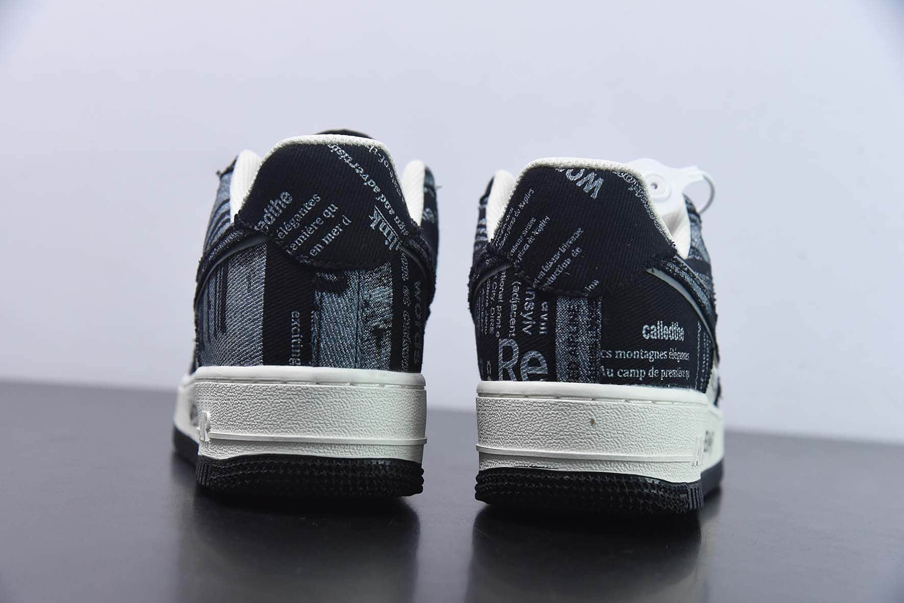 耐克Nike Air Force 1 Low '07 “涂鸦黑白星期三美剧”低帮空军一号休闲板鞋纯原版本 货号:FB0607-011