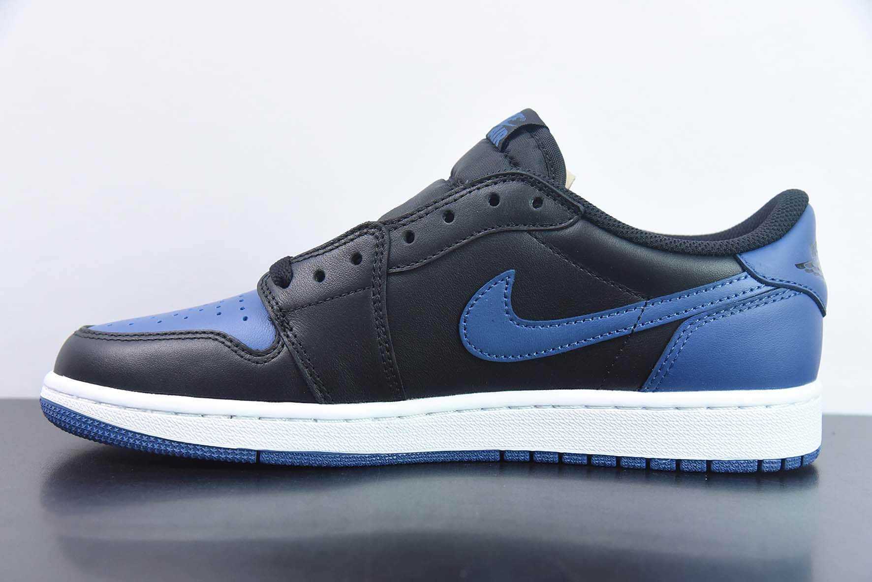 乔丹Air Jordan 1 Retro Low AJ1黑蓝低帮复古文化篮球鞋纯原版本 货号：CZ0775-041