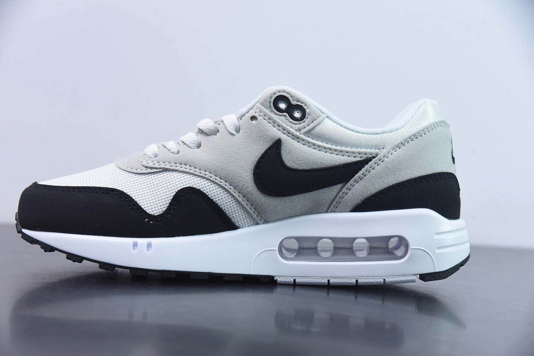 耐克Nike Air Max 1 ’86”WhiteBlack“86初代白黑浅灰系列复古气垫百搭休闲运动慢跑鞋纯原版本 货号:DV1403-110