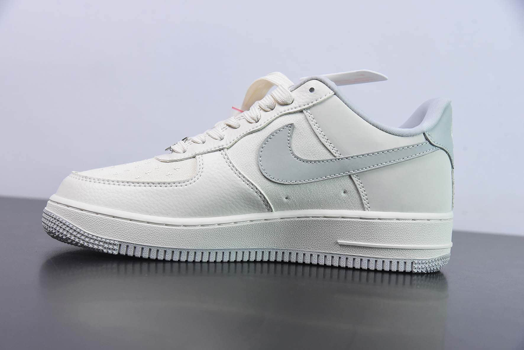 耐克NIke Air Force 1 '07 Low “BAPE联名米灰帆布”空军一号低帮休闲板鞋纯原版本 货号:BS9055-748