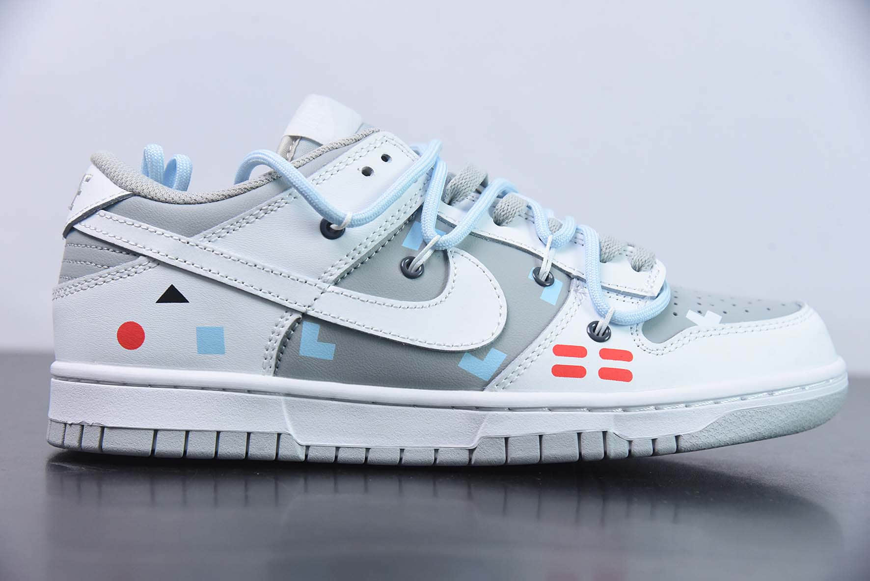 耐克Nike Dunk Low SB解构绑带白灰电玩低帮休闲滑板鞋纯原版本 货号:DJ6188-003