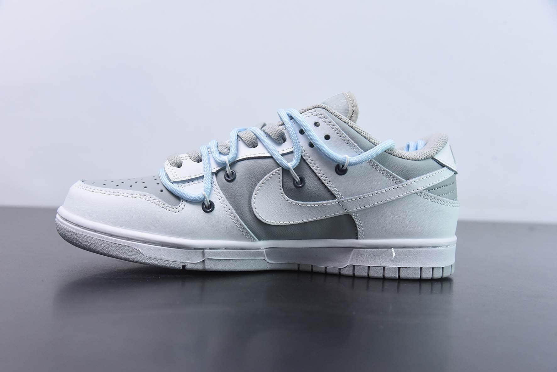 耐克Nike Dunk Low SB解构绑带白灰电玩低帮休闲滑板鞋纯原版本 货号:DJ6188-003