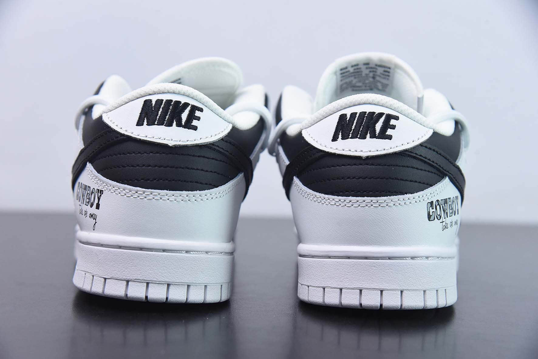 耐克Nike Dunk Low SB解构绑带黑白灰低帮休闲滑板鞋纯原版本 货号:DJ6188-101