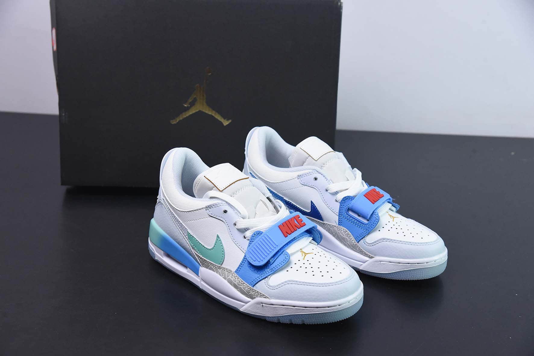 乔丹Air Jordan Legacy 312 low AJ312灰蓝魔术贴复古文化篮球鞋纯原版本 货号:FN8896-131