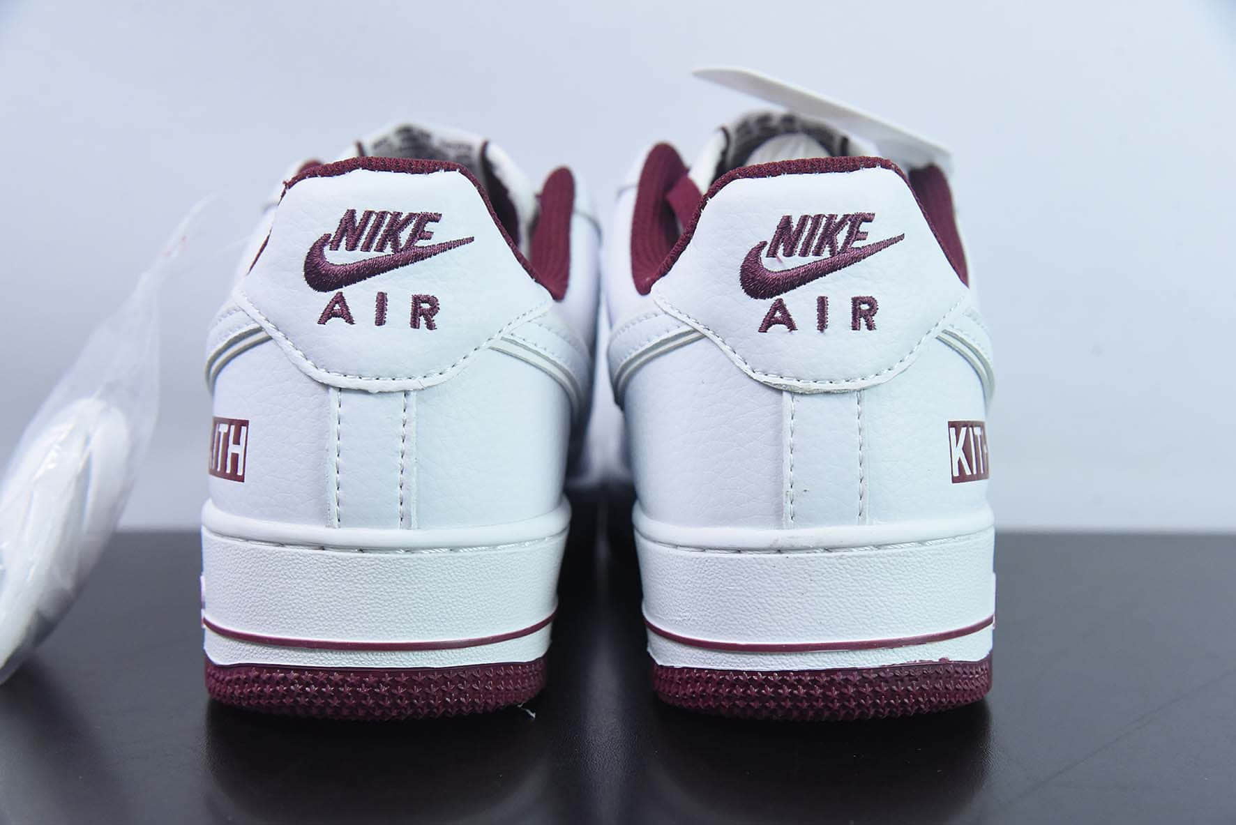 耐克Nike Air Force 1 AF1白棕 KITH字母印花空军一号低帮休闲板鞋纯原版本 货号:KT1659-006
