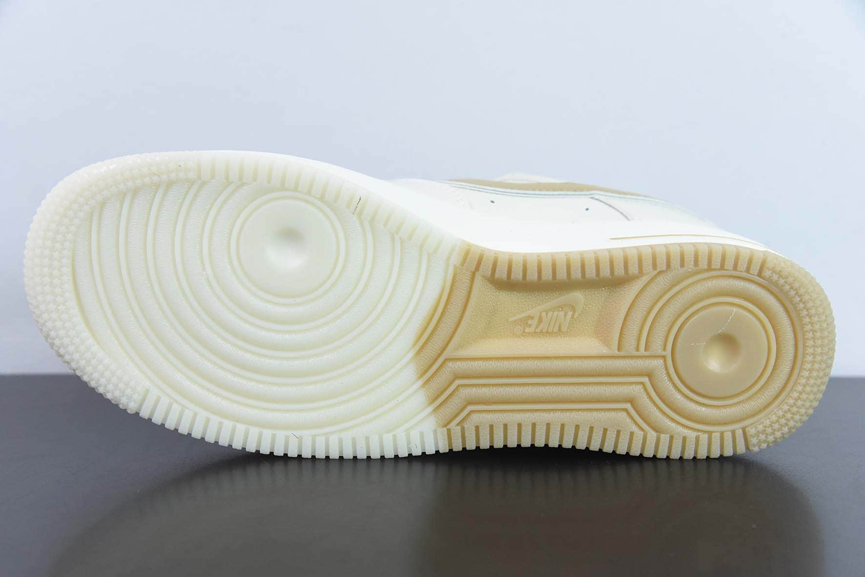 耐克Nike Air Force 1 AF1 白棕银边刺绣3M反光版空军一号低帮休闲板鞋纯原版本 货号:JJ0253-007