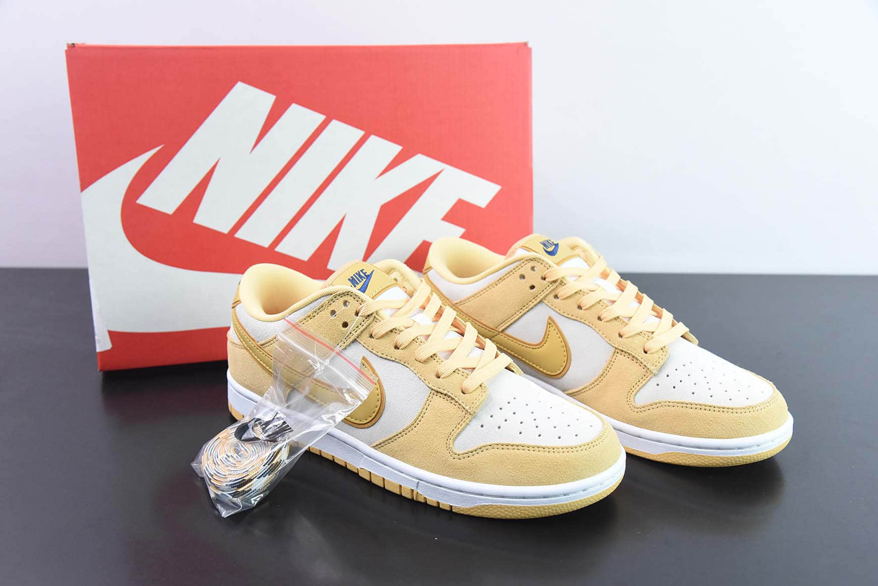 耐克Nike SB Dunk Low LXGold Suede 黄金小麦SB低帮休闲滑板鞋纯原版本 货号:DV7411-200