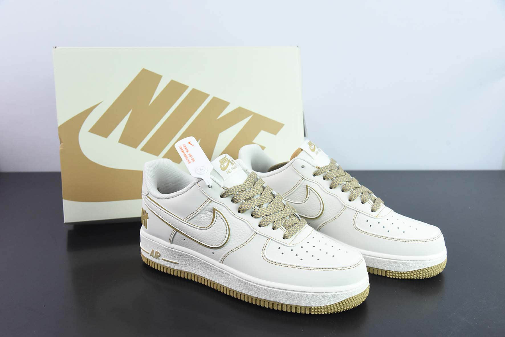 耐克Nike Air Force 1 Low 沙漠黄五道杠联名空军一号低帮运动休闲板鞋纯原版本 货号:UT2022-028