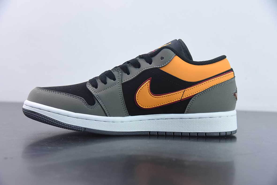 乔丹Air Jordan 1 Low “Black Orange”AJ1灰黑黄低帮复古篮球鞋纯原版本 货号:FN7308-008