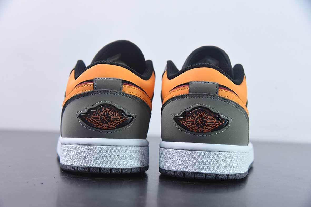 乔丹Air Jordan 1 Low “Black Orange”AJ1灰黑黄低帮复古篮球鞋纯原版本 货号:FN7308-008