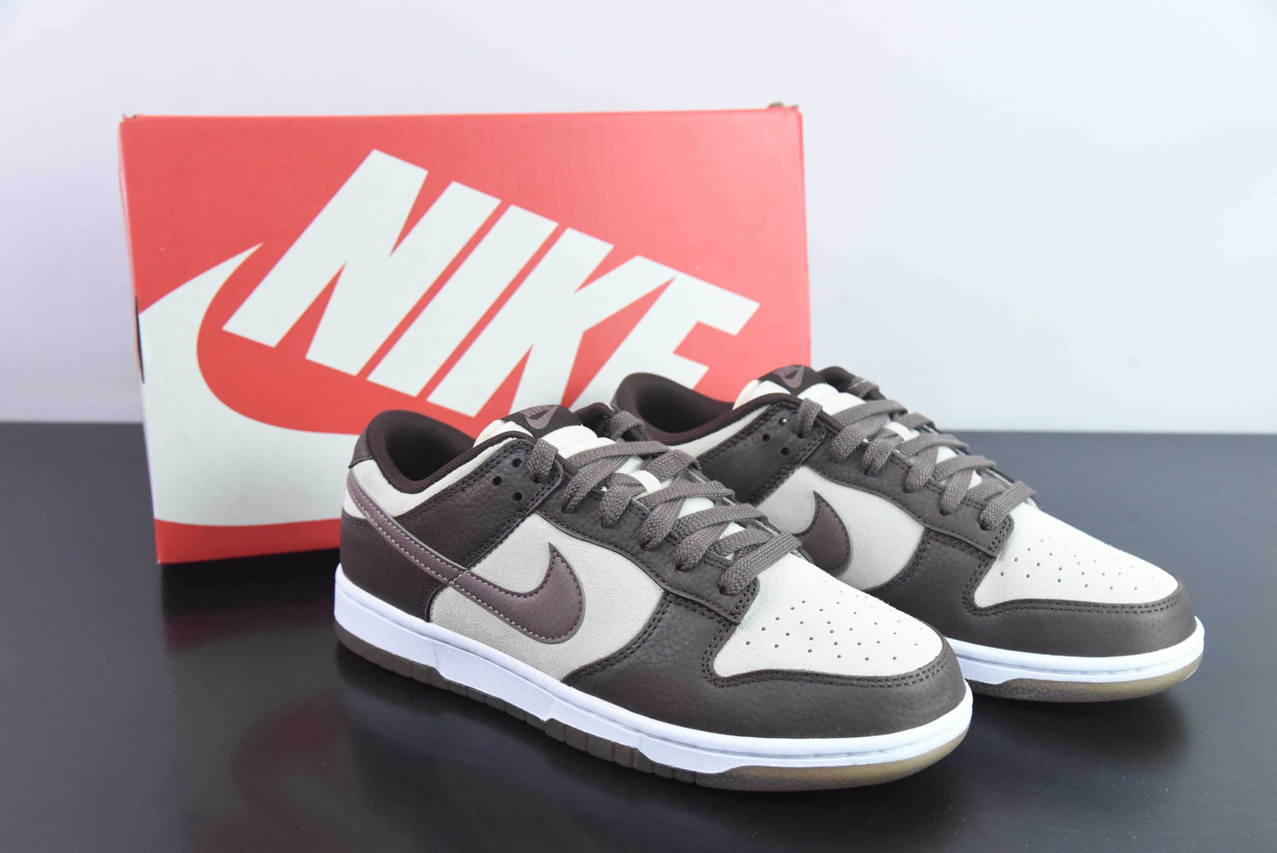 耐克Nike DUNK Low Plum Eclipse 深棕咖啡SB低帮休闲滑板鞋纯原版本 货号:FJ4734-100