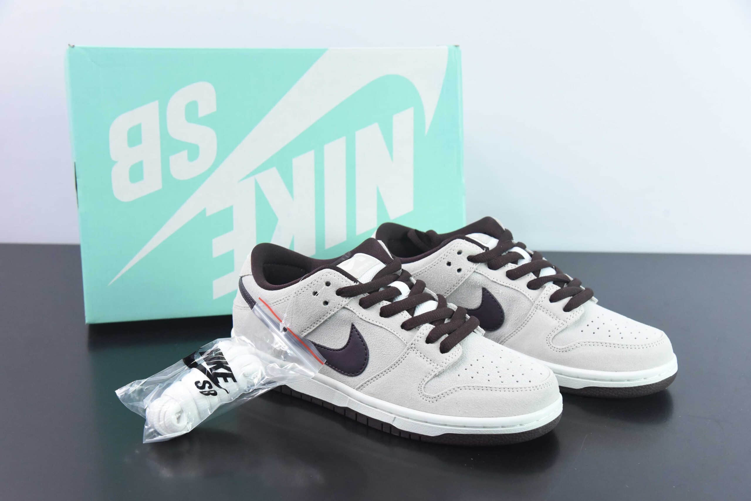 耐克NIKE SB Dunk Low Desert Sand Mahogany深棕摩卡SB低帮休闲滑板鞋纯原版本 货号：BQ6817-004