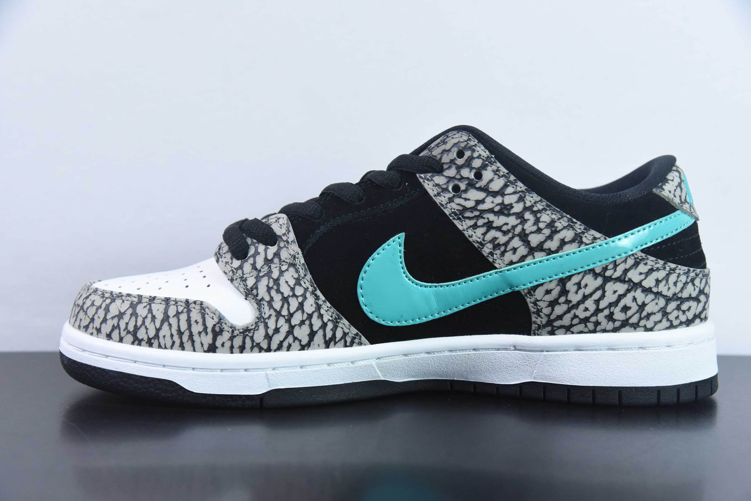 耐克Nike Dunk Low Pro “clear jade” 大象爆裂纹SB低帮运动休闲板鞋纯原版本 货号：BQ6817-009 
