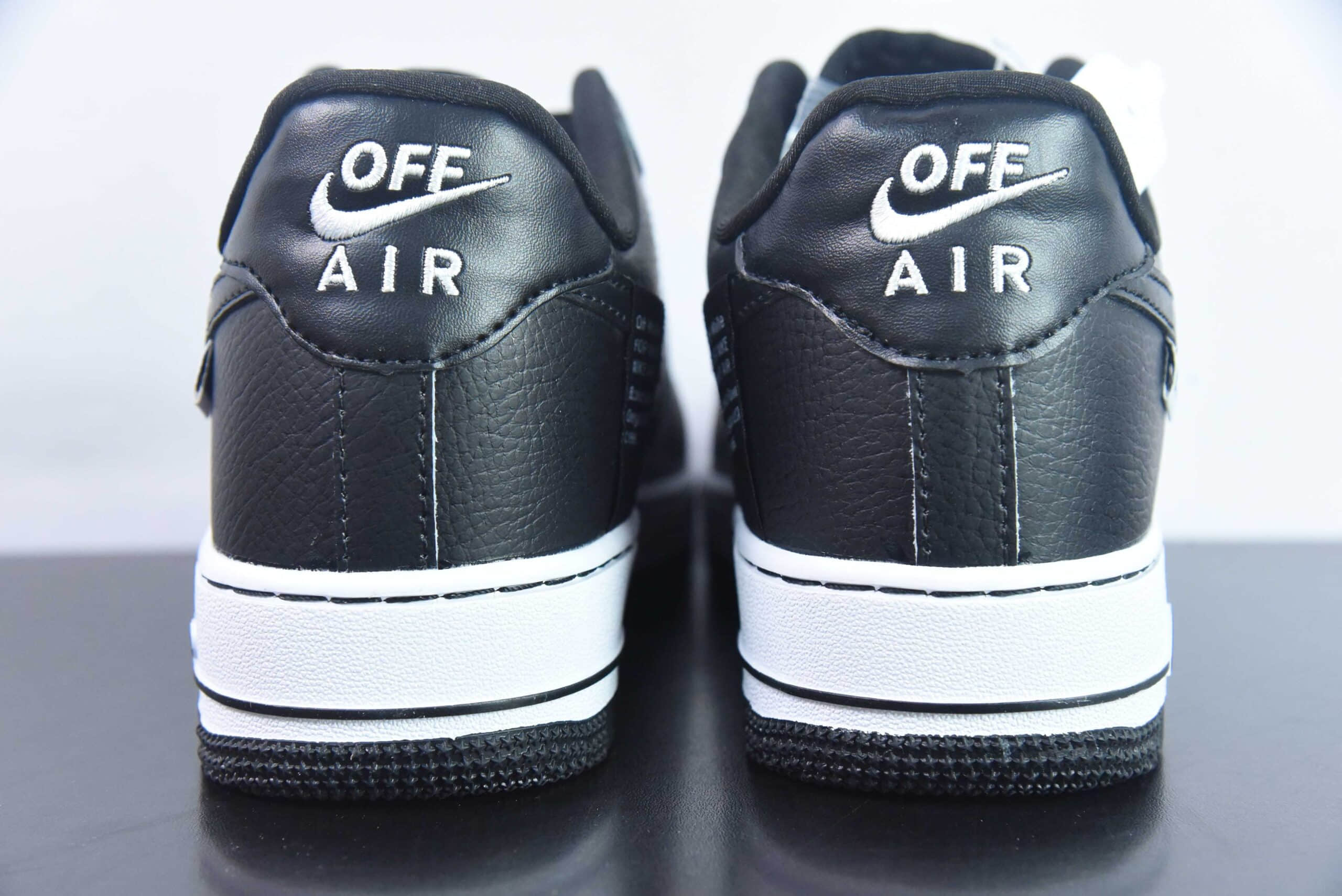 耐克Nike Air Force 1 Low 黑白双勾 OW联名空军一号低帮运动休闲板鞋纯原版本 货号:PF9055-769