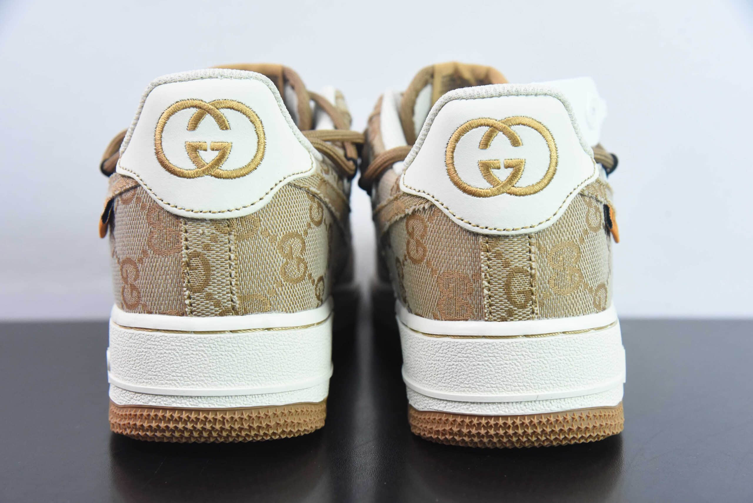 耐克Nike x Gucci Air Force 1 Low古奇绑带空军一号低帮运动休闲板鞋纯原版本货号:BD7700-111