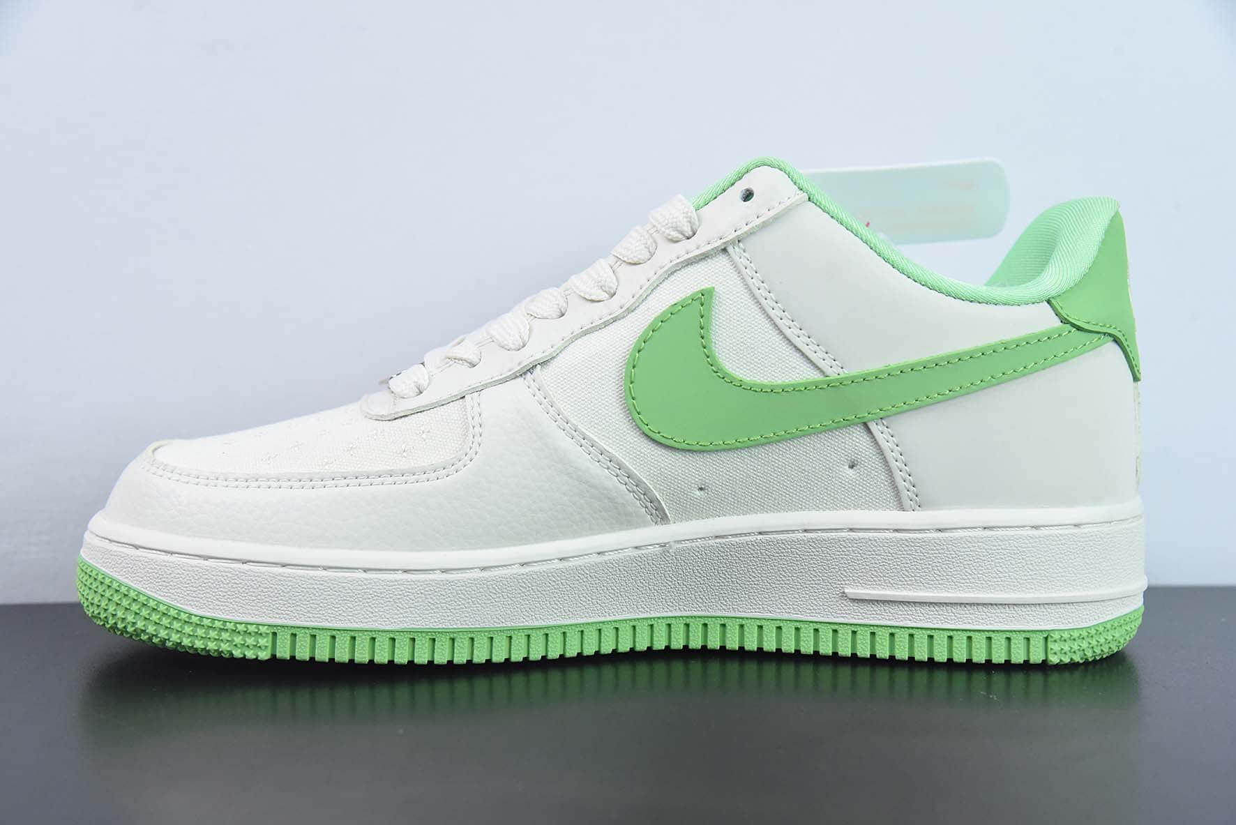 耐克NIke Air Force 1 ‘07 Low “BAPE联名浅绿帆布”空军一号低帮休闲板鞋纯原版本 货号:BS9055-752