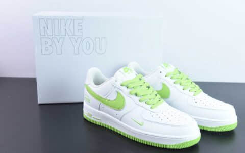 耐克Nike Stussy x Nike Air Force 1´07 LowWhiteApple Green白绿苹果绿斯图西刺绣小钩空军一号低帮休闲板鞋纯原版本 货号:CW2288-111