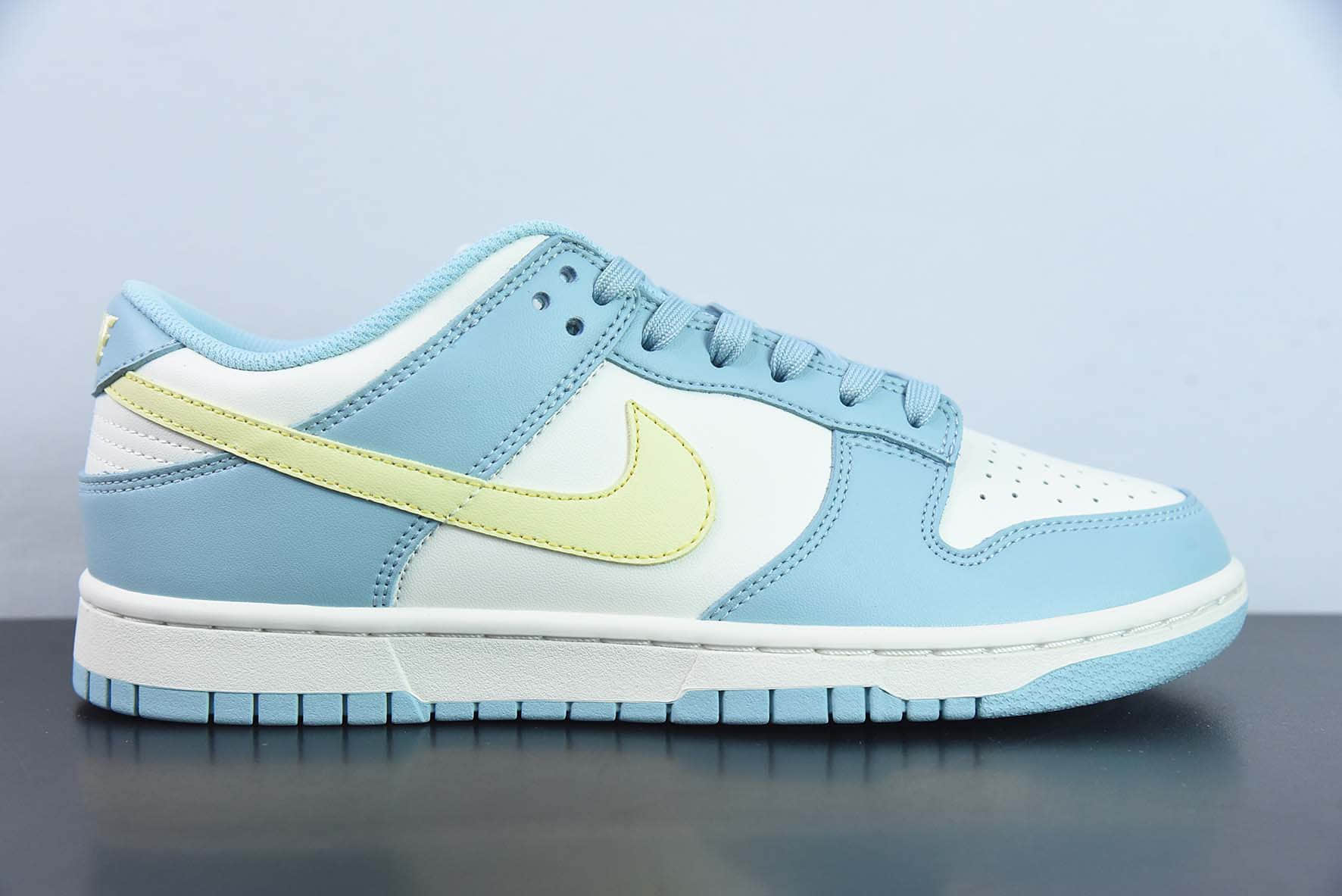 耐克Nike Dunk Low Retro PRM浅蓝黄低帮休闲运动板鞋纯原版本 货号：DD1503-123 