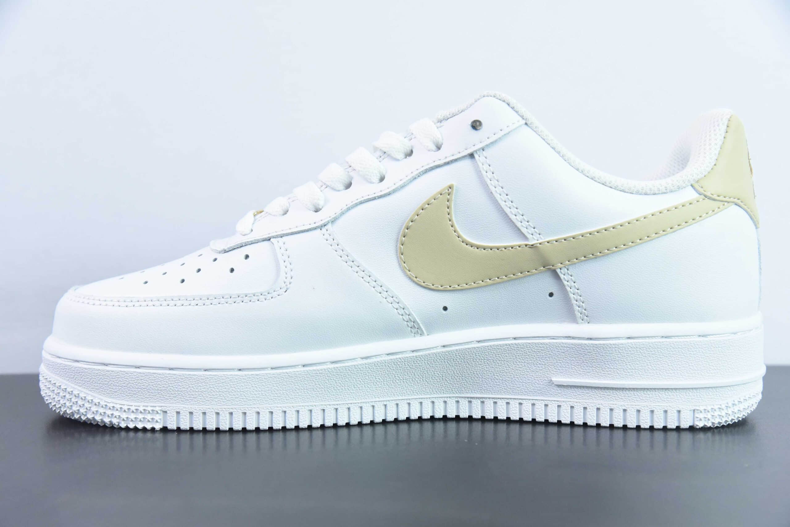耐克Nike Air Force 1 Low金色小金钩空军一号低帮百搭休闲运动板鞋纯原版本 货号:CZ0270-105