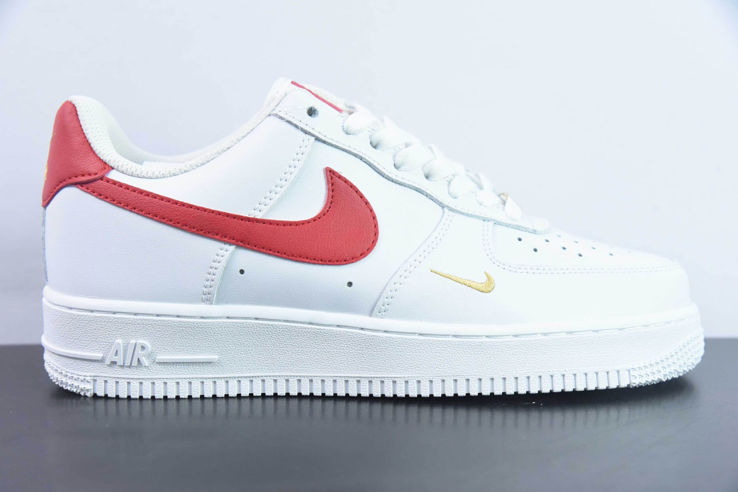 耐克Nike Air Force 1 Low白红小金钩空军一号低帮百搭休闲运动板鞋纯原版本 货号:CZ0270-104