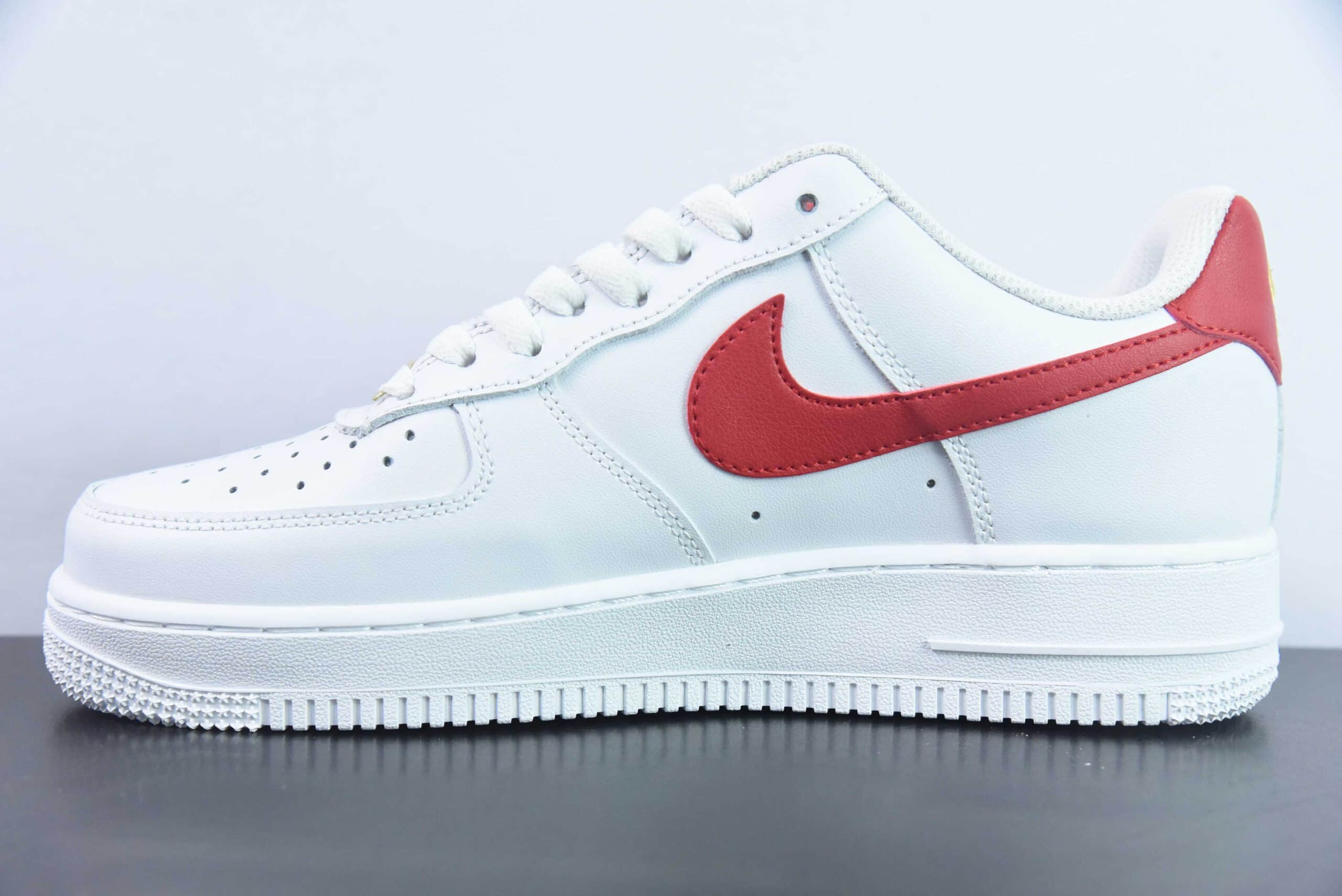 耐克Nike Air Force 1 Low白红小金钩空军一号低帮百搭休闲运动板鞋纯原版本 货号:CZ0270-104