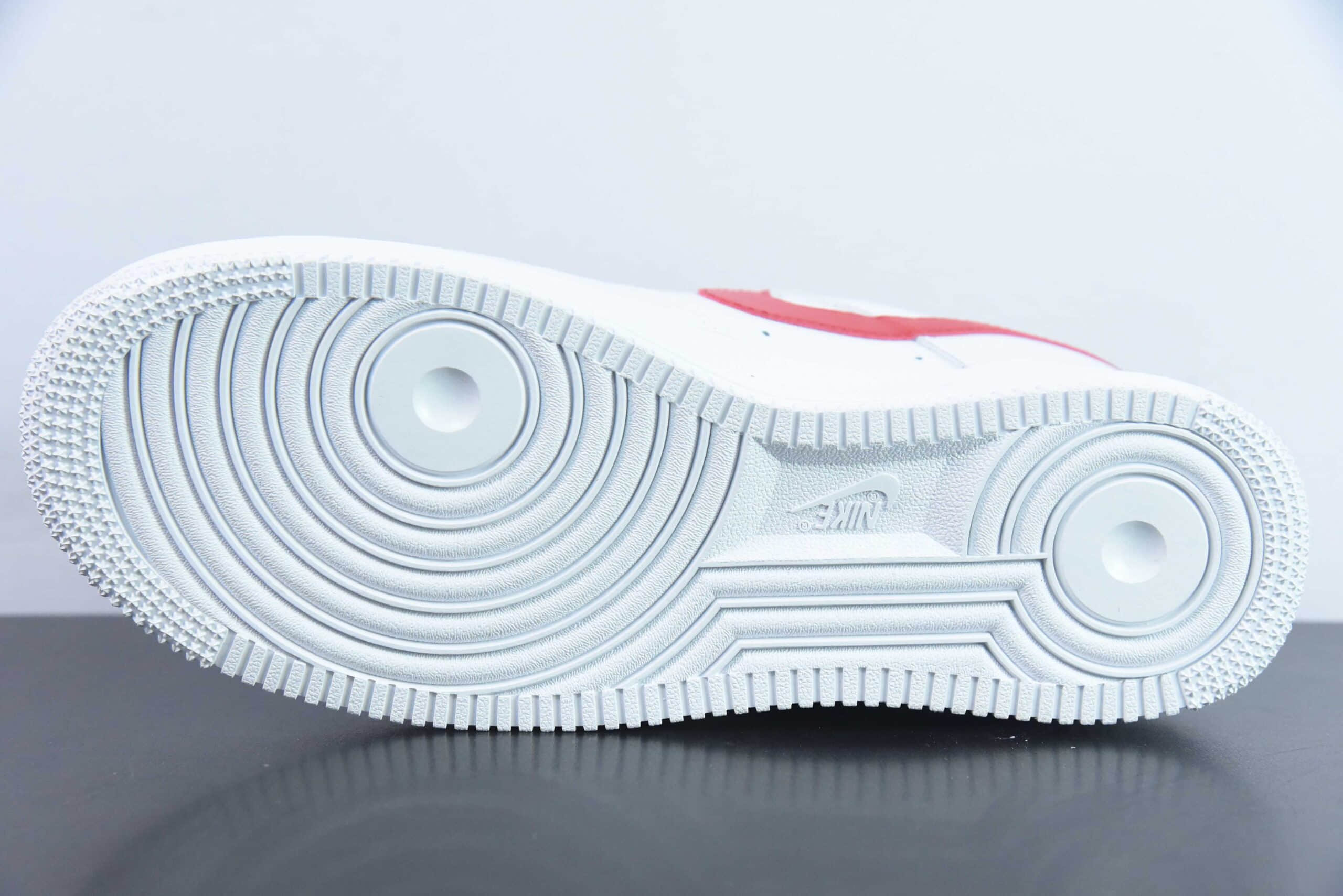 耐克Nike Air Force 1 Low白红小金钩空军一号低帮百搭休闲运动板鞋纯原版本 货号:CZ0270-104