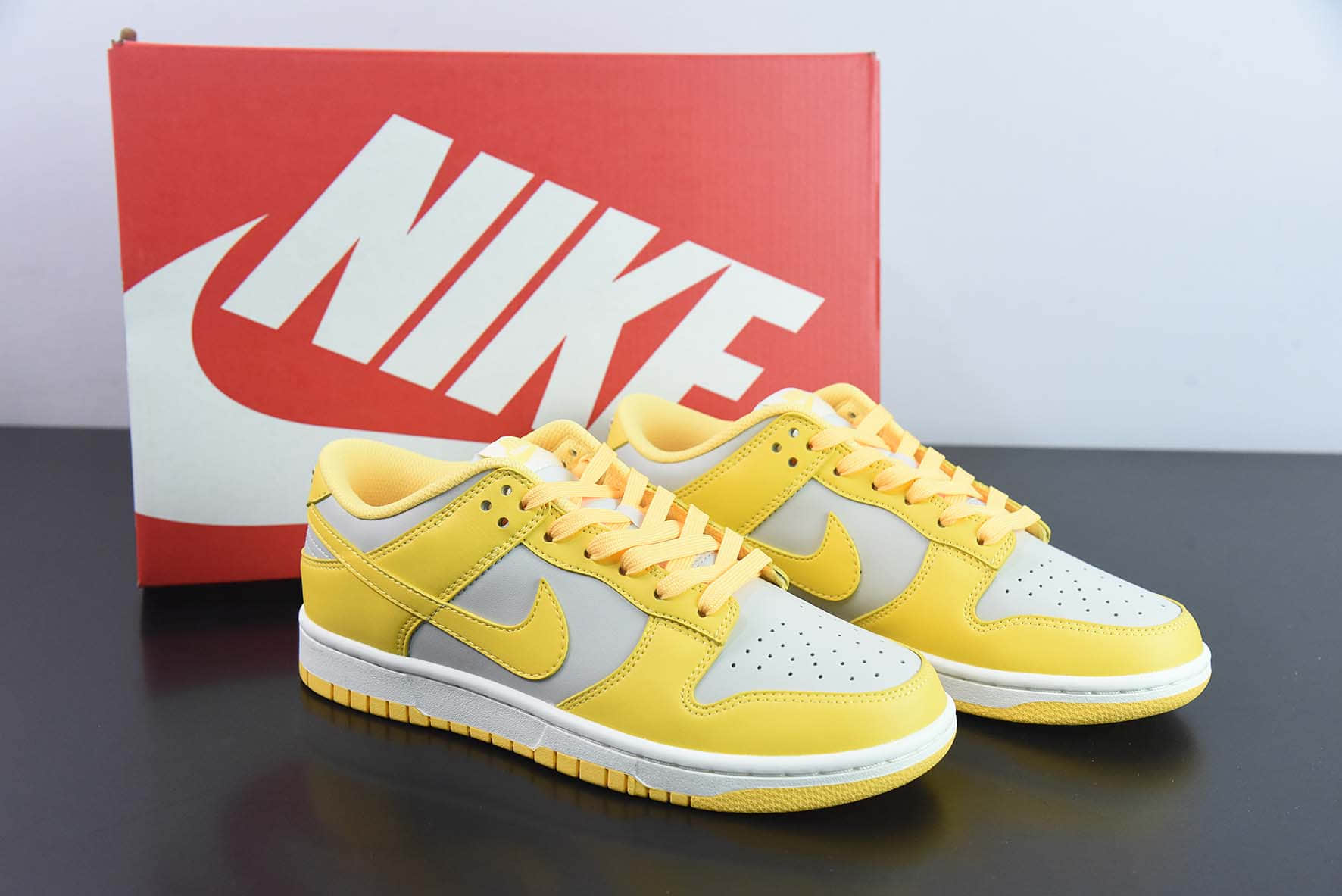 耐克Nike Dunk Low Retro PRM浅灰黄低帮休闲运动板鞋纯原版本 货号:DD1503-002