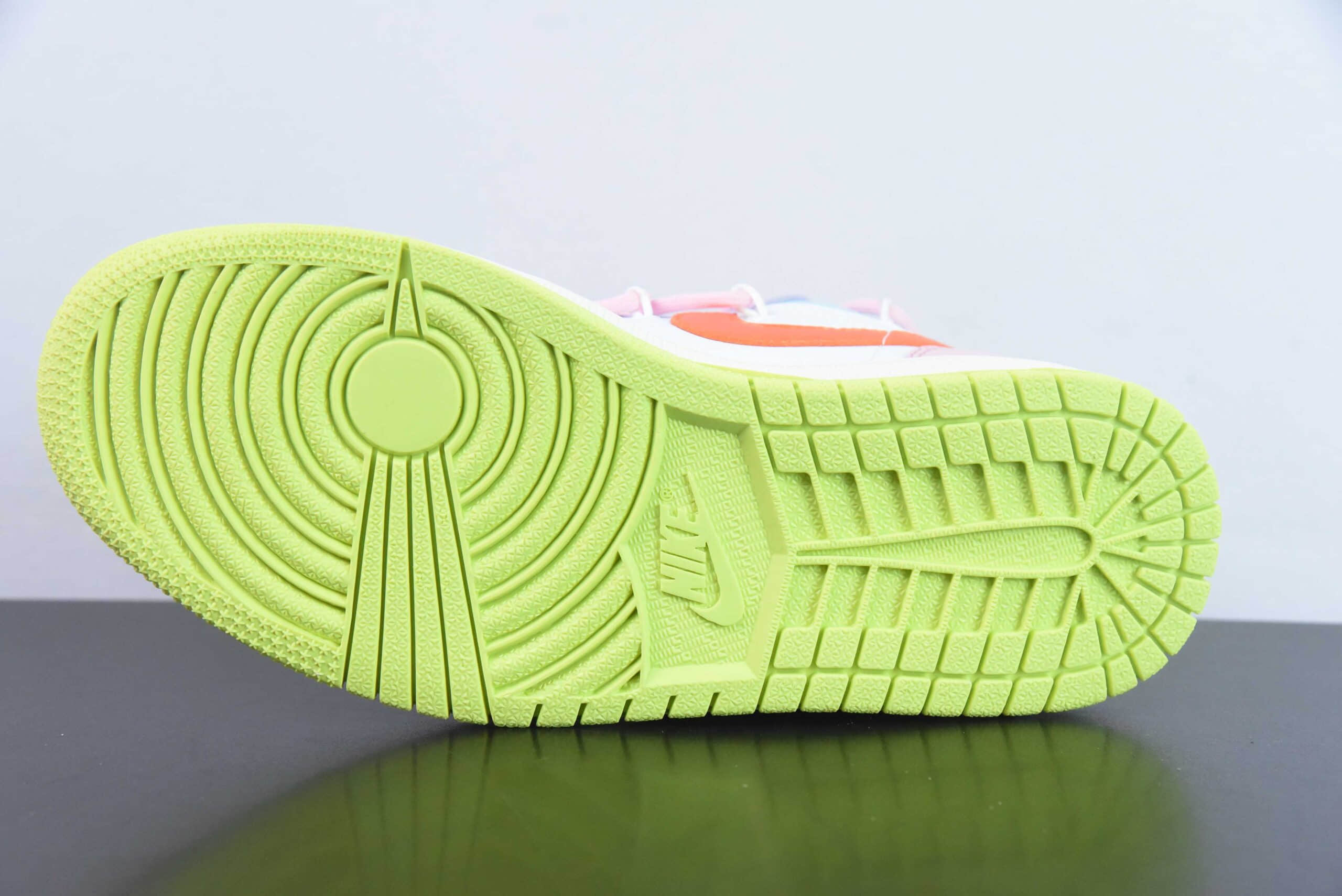 乔丹Air Jordan 1 Low GSAJ1粉白多巴胺绑绳低帮复古文化篮球鞋纯原版本 货号：FB1835-181